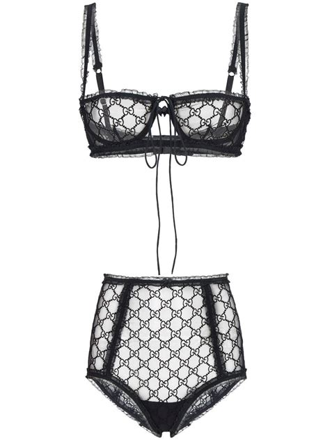 gucci lace bra|Gucci panties and bra.